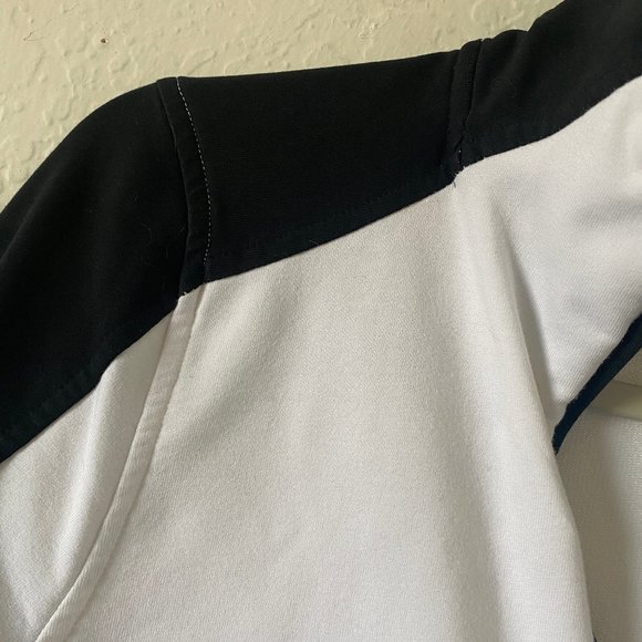 L-RL Ralph Lauren Active Womens Sweater Athleisure Size M Colorblock Zip Up - Picture 12 of 13